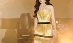 杨幂鎏金抹胸裙闪耀 金色曼陀罗般迷人