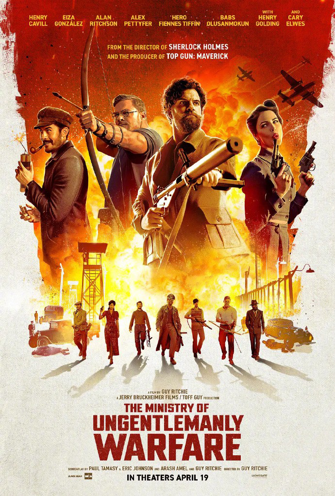 盖·里奇执导的新片《绝密型战》发布海报，主演亨利·卡维尔。