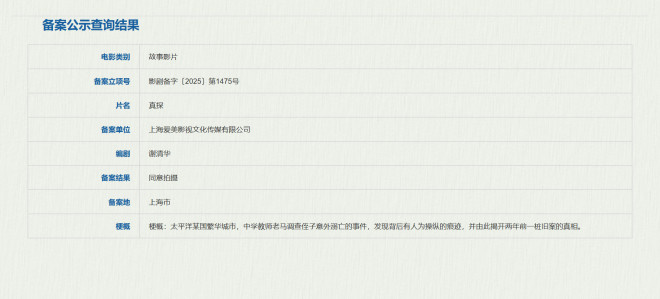 《潜行》编剧谢清华再出新作:悬疑电影《真探》启动-1 《潜行》编剧谢清华再出新作:悬疑电影《真探》启动-1